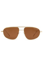Elara Sunglasses Gold/Chocolate