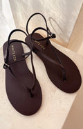 Eleri Thong Sandals Chocolate