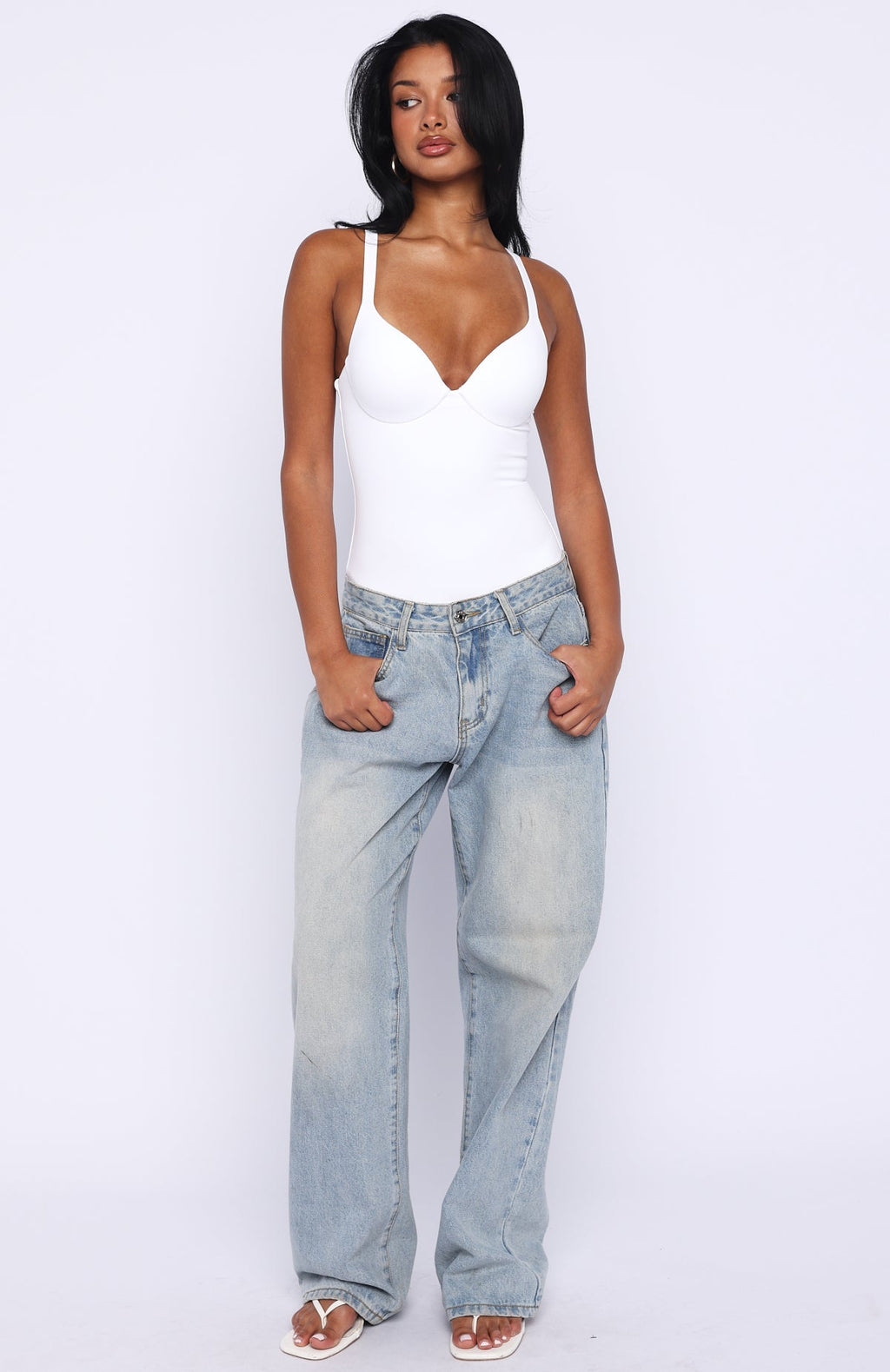 Feel Your Love Bodysuit White