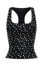 Festival Feels Studded Tank Top Black