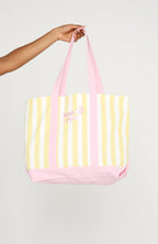 Finding You Tote Bag Lemon Stripe
