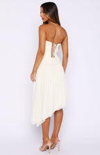 Forever Love Midi Skirt Off White