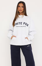 Found It Out Mock Neck Sweater Grey Marle