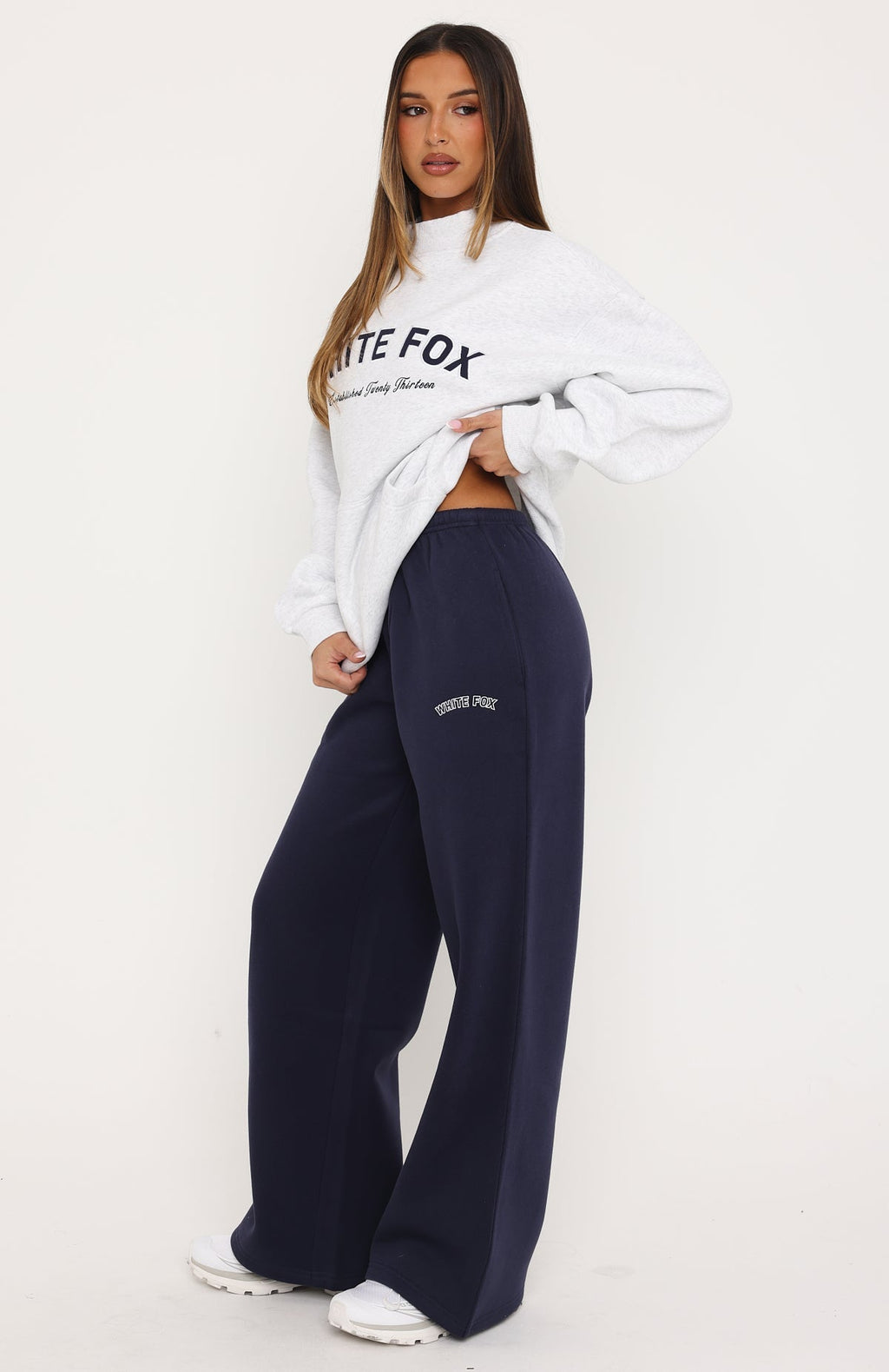 Found It Out Wide Leg Sweatpants Navy