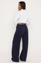 Found It Out Wide Leg Sweatpants Navy