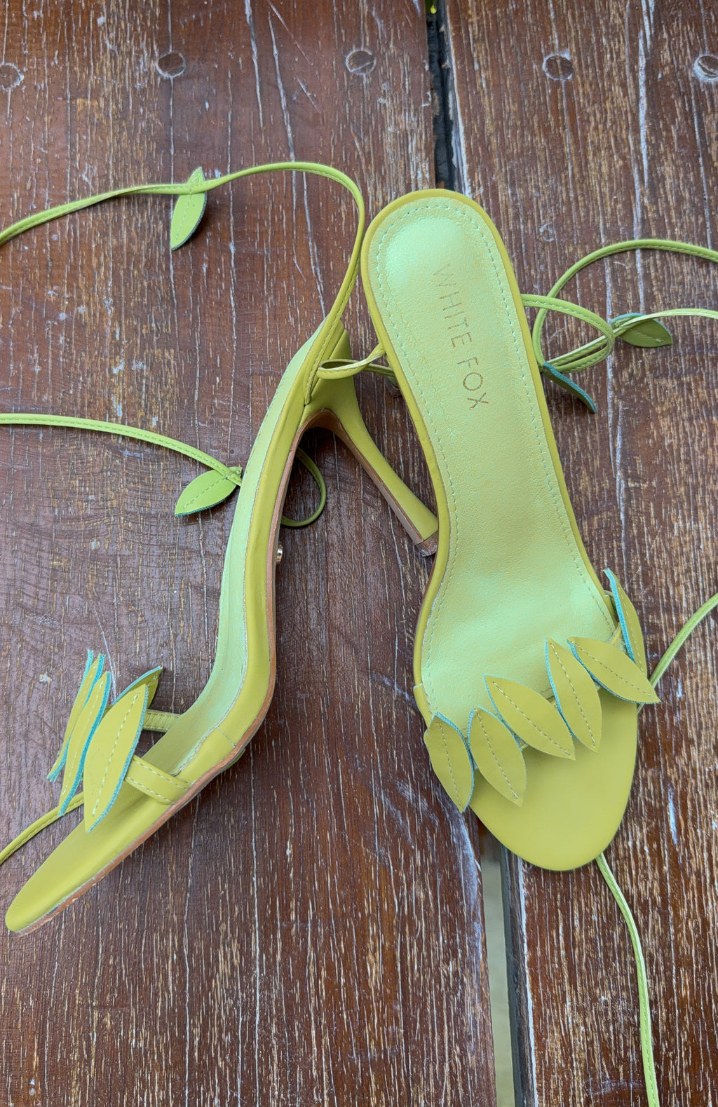 Fritz Wrap Heels Lime PU