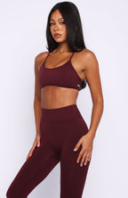 Fuel Seamless Sports Bra Merlot