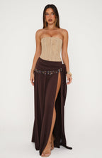 Girl's Weekend Maxi Skirt Chocolate