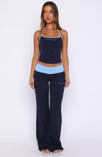 Glow Game Flare Pants Navy