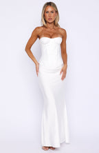 Golden Mile Strapless Bustier Off White