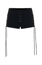Grunge Mini Shorts Black