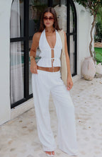 Further Away Pants White