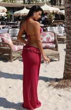Have My Attention Maxi Dress Berry