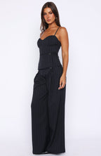 High Line Pants Navy Pinstripe