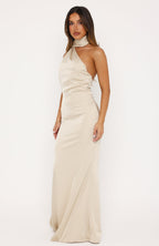 In A Different Lifetime Maxi Dress Champagne