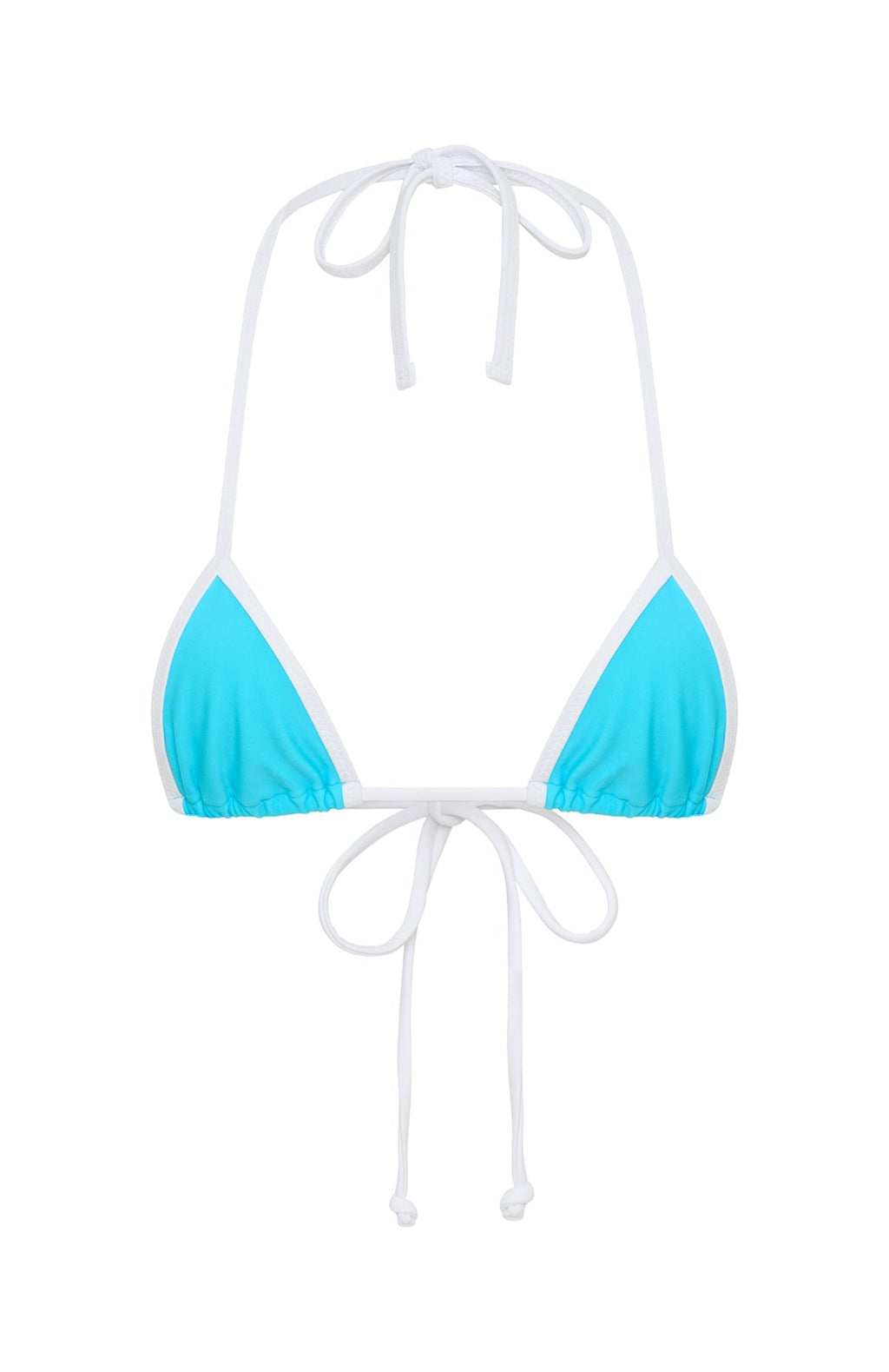 Inka Micro Bikini Top Paradise Blue/White