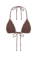 Isla Beaded Bikini Top Toasted Coconut