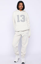 It's Your Chance Oversized Hoodie Grey Marle