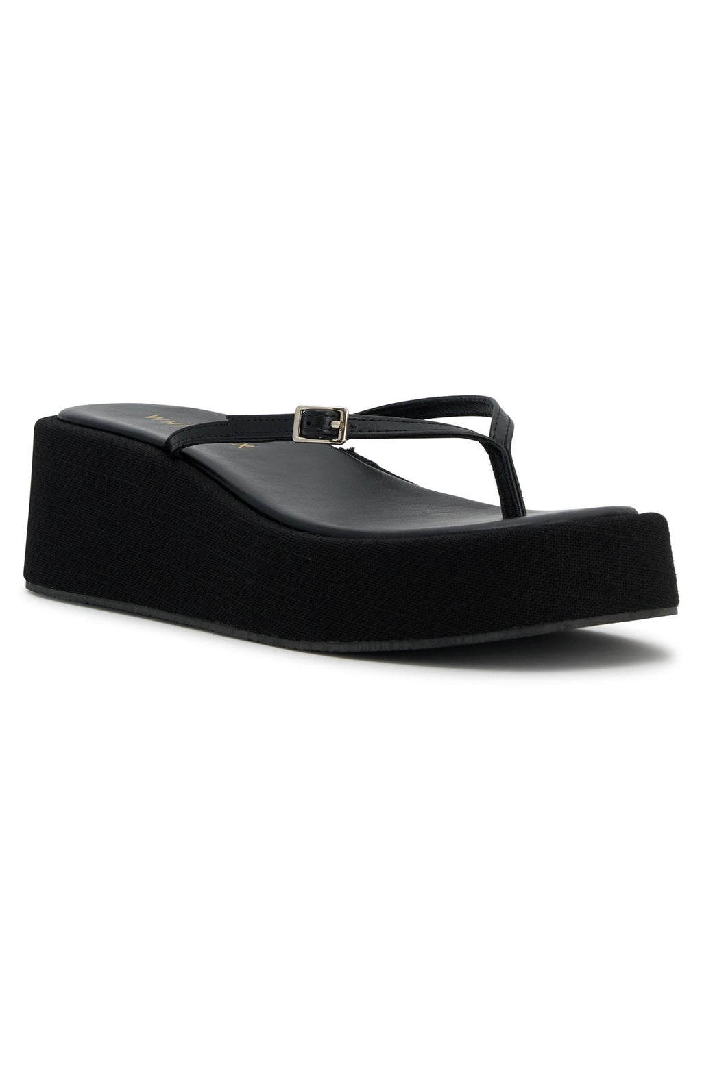 Jannali Platform Thong Sandals Black