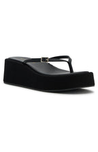Jannali Platform Thong Sandals Black