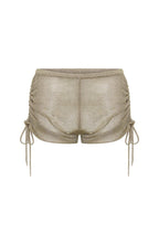 Just Out Here Knit Booty Shorts Gold