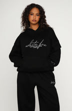 Know What You Want Oversized Hoodie Black