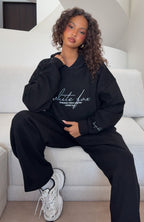 Know What You Want Oversized Hoodie Black