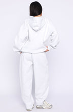 Know What You Want Barrel Leg Sweatpants Grey Marle
