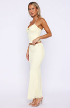 Lemon Squeeze Maxi Skirt Lemon