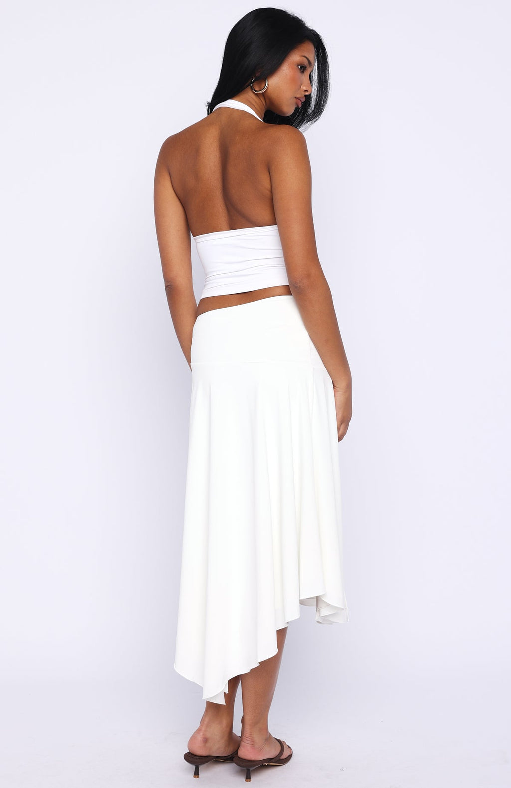 Losing What We Had Midi Skirt White