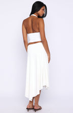 Losing What We Had Midi Skirt White