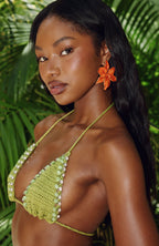 Lucas Earrings Orange/Gold