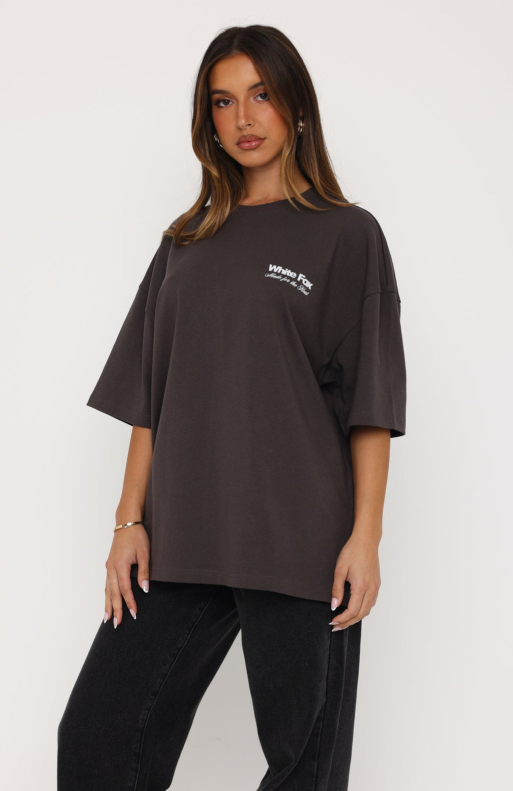 Made For The Heat Oversized Tee Charcoal
