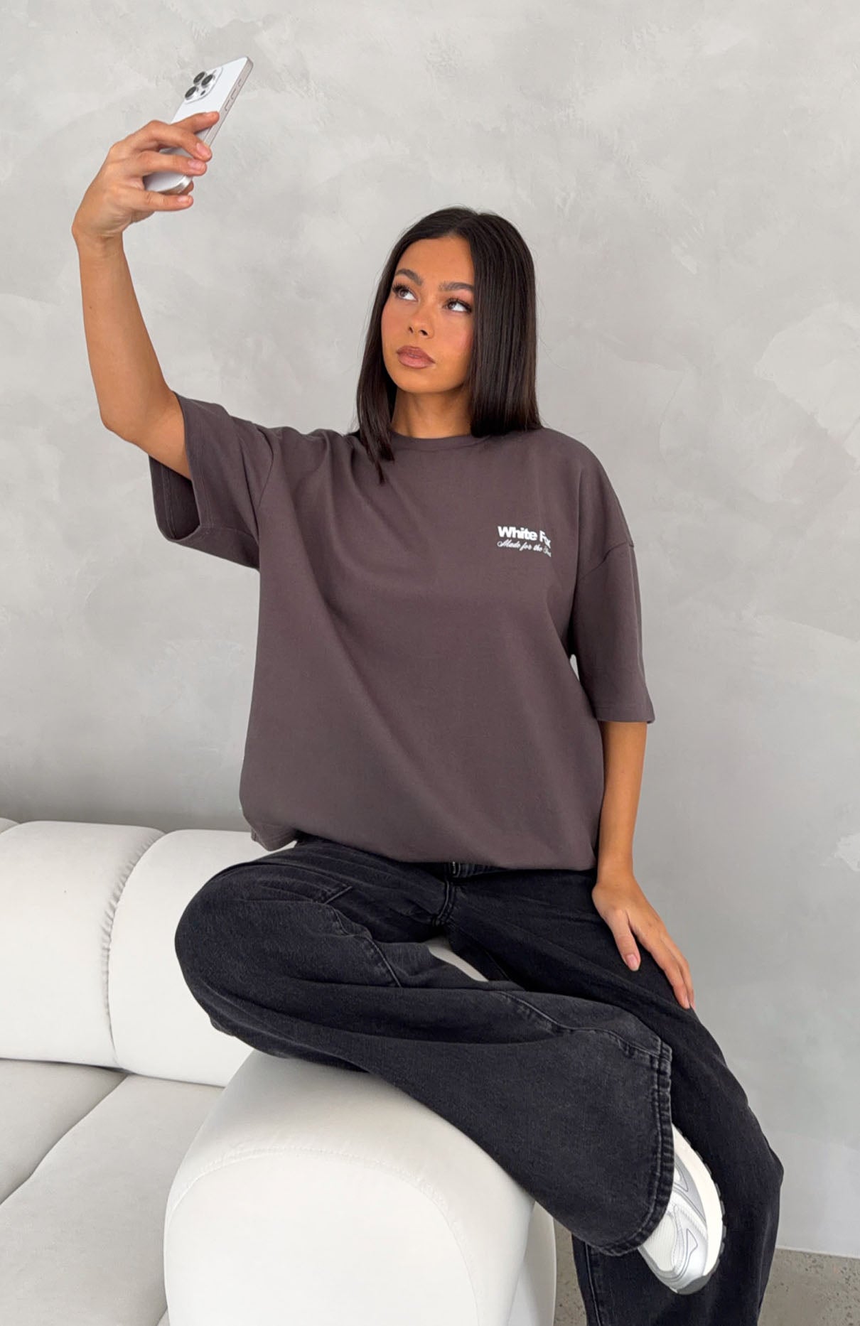 Made For The Heat Oversized Tee Charcoal