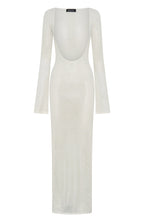 Malta Mermaids Long Sleeve Maxi Dress White