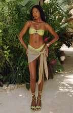 Mango Drip Knit Sarong Gold Rush