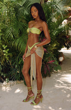 Mango Drip Knit Sarong Gold Rush