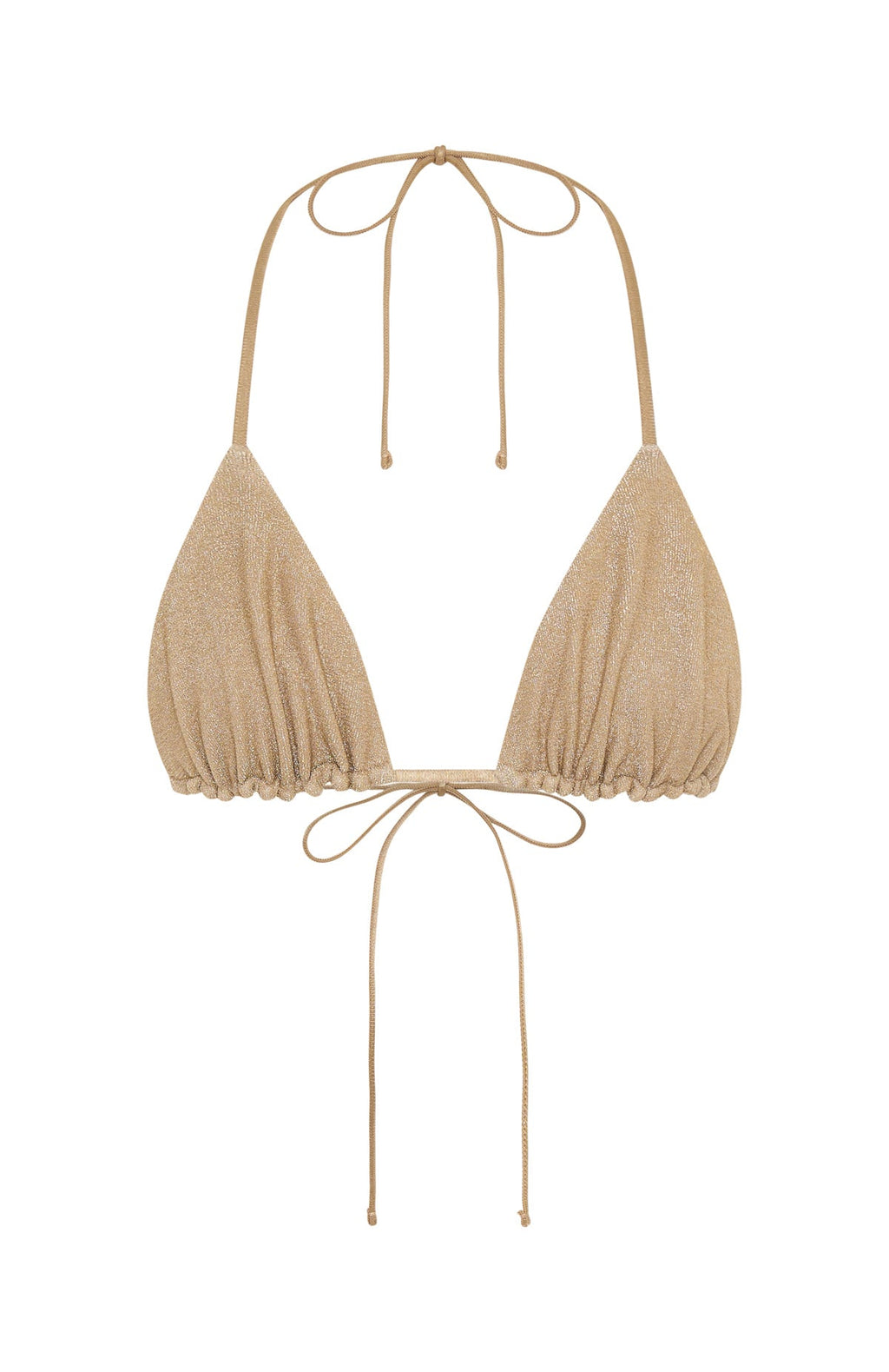 Matera Bikini Top Gold Shimmer
