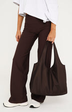 Maxton Nylon Shoulder Bag Chocolate