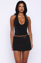 Midnight Glow Mini Skort Black