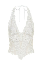 More Dreams Halter Top White