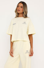 Never Missed Boxy Oversized Tee Butter