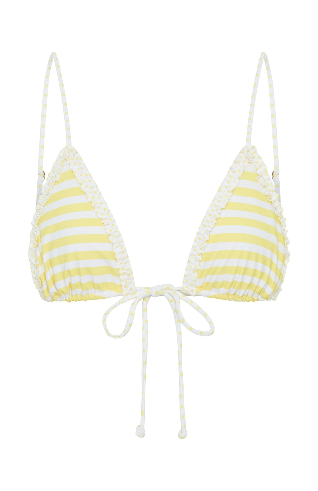 Noosa Bikini Top Lemoncello Stripe