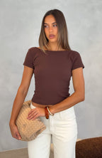 Not Like The Rest Short Sleeve Top Chocolate
