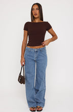 Not Like The Rest Short Sleeve Top Chocolate