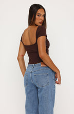 Not Like The Rest Short Sleeve Top Chocolate