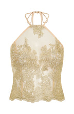 Now And Forever Halter Top Gold