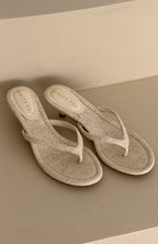 Orion Thong Kitten Mules Oat