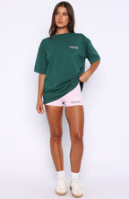 Outfit Of The Day Oversized Tee Forest Green