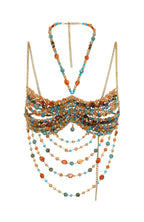 Own The Night Beaded Top Burnt Orange